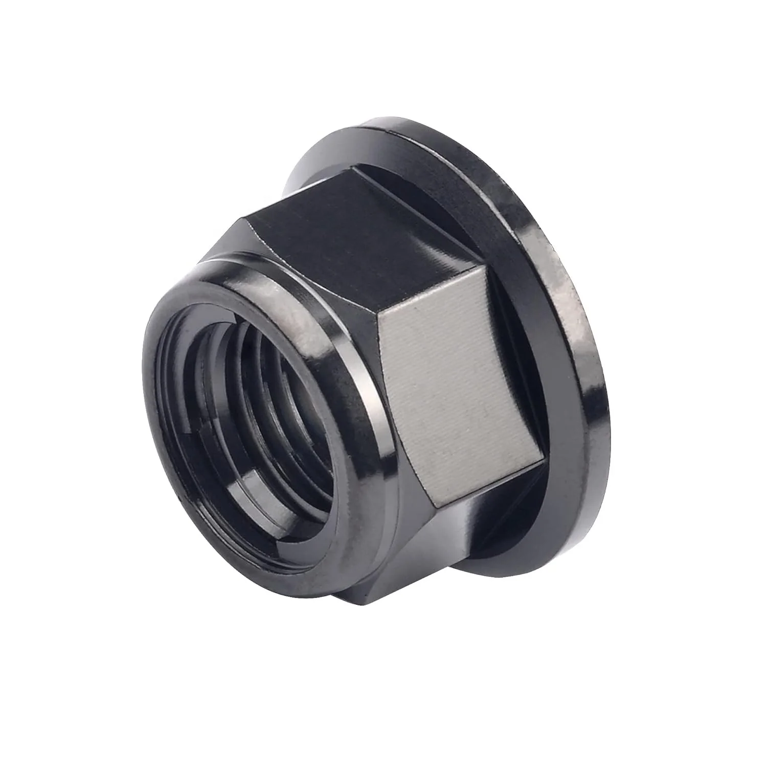 Titanium Flange Head Lock Nut for Motorcycle and Cars Metal Fastening