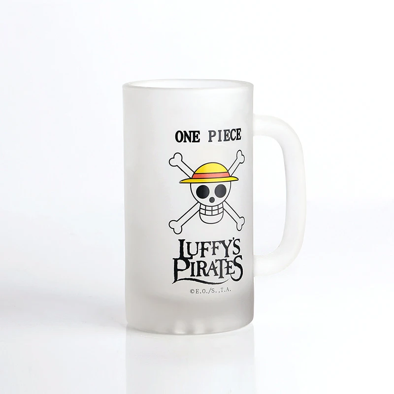 Frosted blank 16 oz 13oz glass beer mug with logo