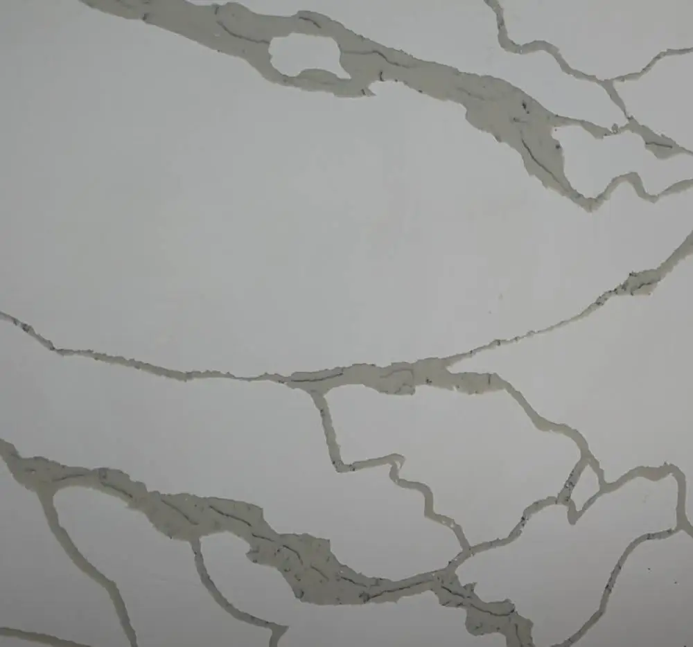 Calacatta Glossy Artificial Table Top Quartz Stone Slab