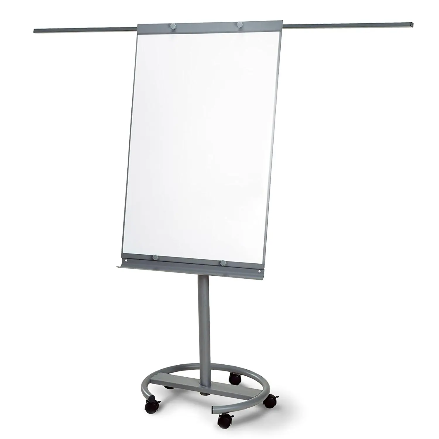 Mobile Magnetic Flip Chart Height Adjustable Dry Erase Whiteboard with Stand