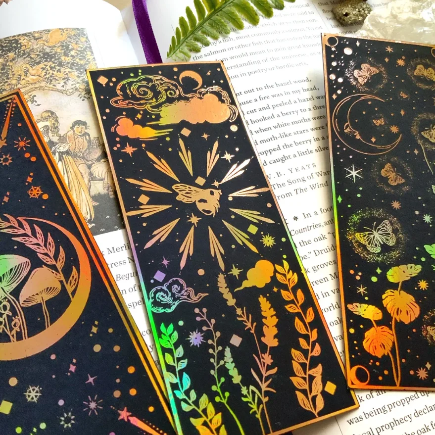 Recycled Custom Souvenir Christmas Gift Horoscope Celestial Fancy Paper Bookmark