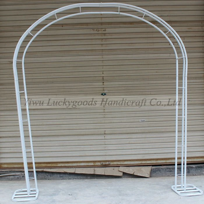 LDJ258 Wholesale cream white round shape wedding metal arch