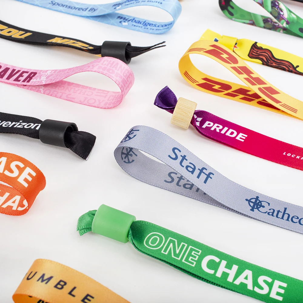 Sublimation Wristband Custom Promotional Gifts Festival Disposable Printable Thermal Wristbands for Events