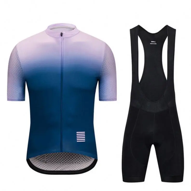 
Wholesale High Quality Bicycle Jersey Custom Cycling Wear Men Mtb Bike Clothing Sublimation Cycling Jersey Set Black Color 