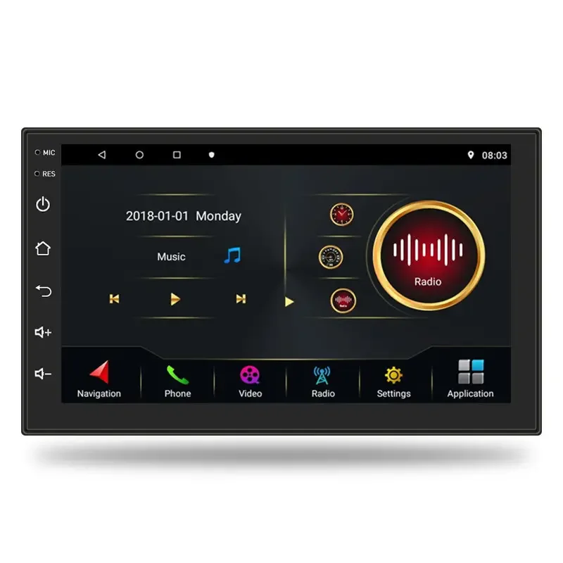 Top Sale Double 2din 7 Inch Car Radio Android With Gps Navigation Wifi For Universal Stereo Player Multimedia Video