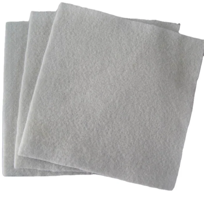 Black white 300g PP short fiber Nonwoven Geotextile Geofabric soil stabilization road beds covering cloth