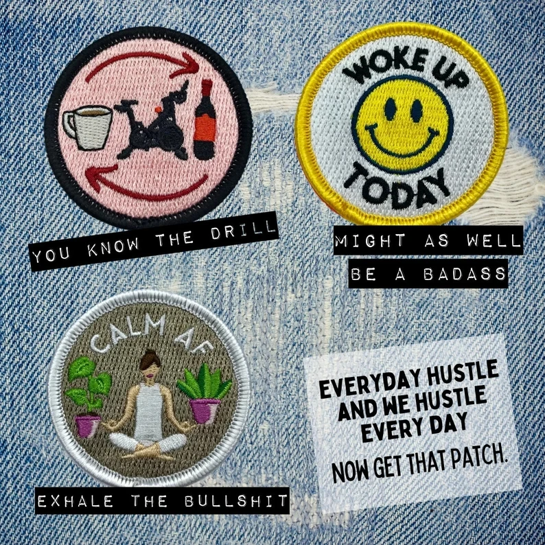 Небольшой минимальный заказ, тканый школьный значок, значки школьной формы, школьный значок для одежды