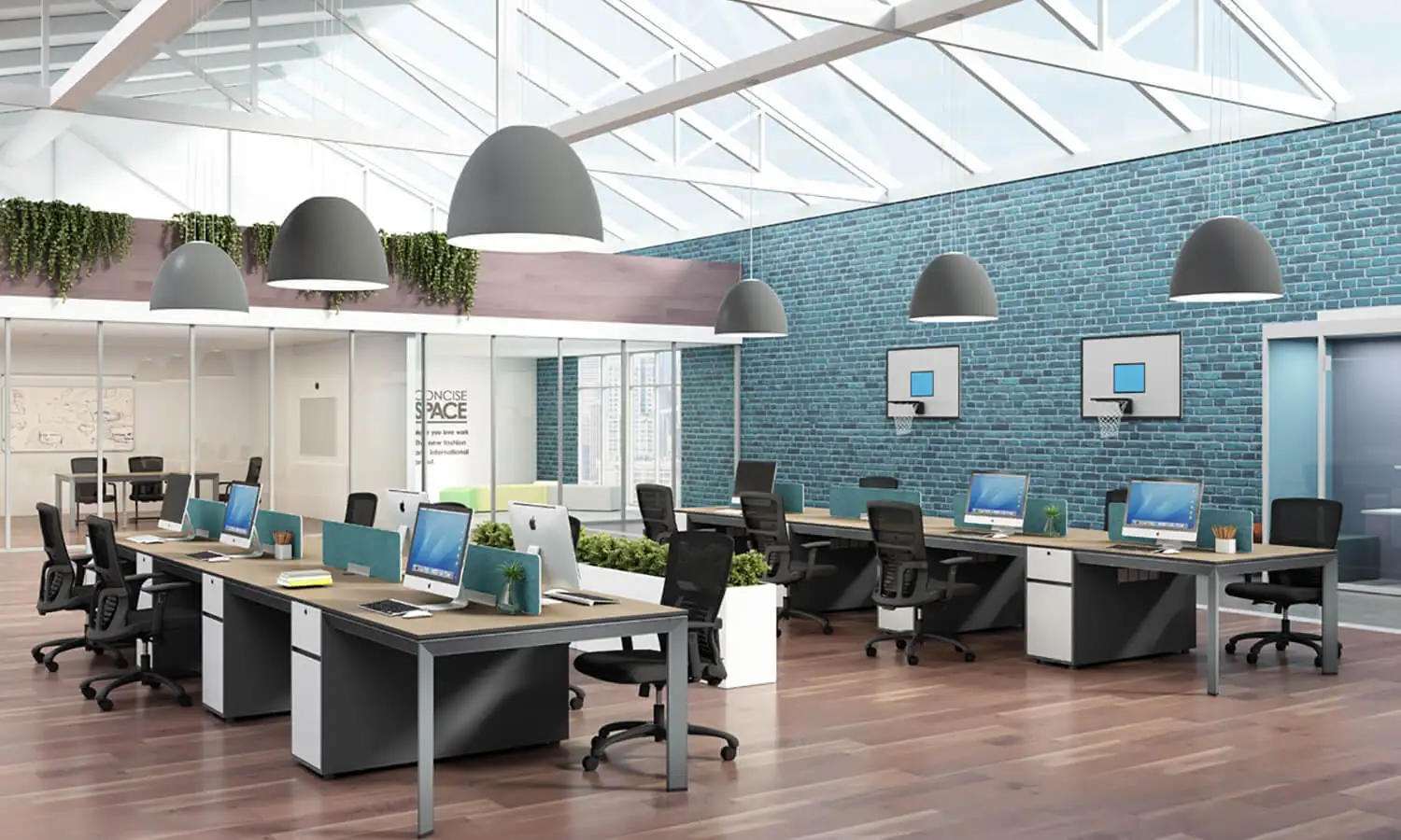 10 человек офисные модульные перегородки из МДФ рабочая мебель для сотрудников стол рабочего стола