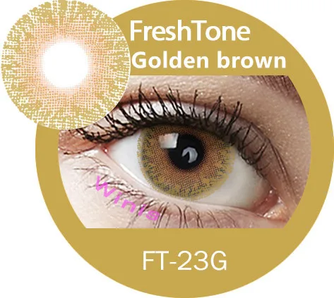 Korea eye contact lenses 14.2mm FreshTone contact lens Golden Ash color lenses 2024