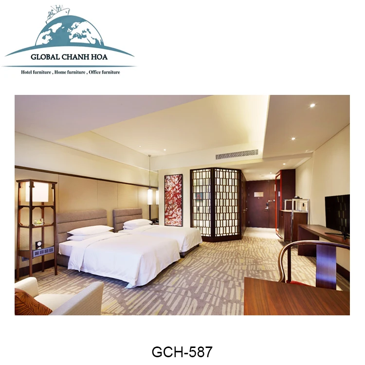  Отель гостевая комната мебель 4-5 Звездочный современной Sheraton стандартной гостиничной
