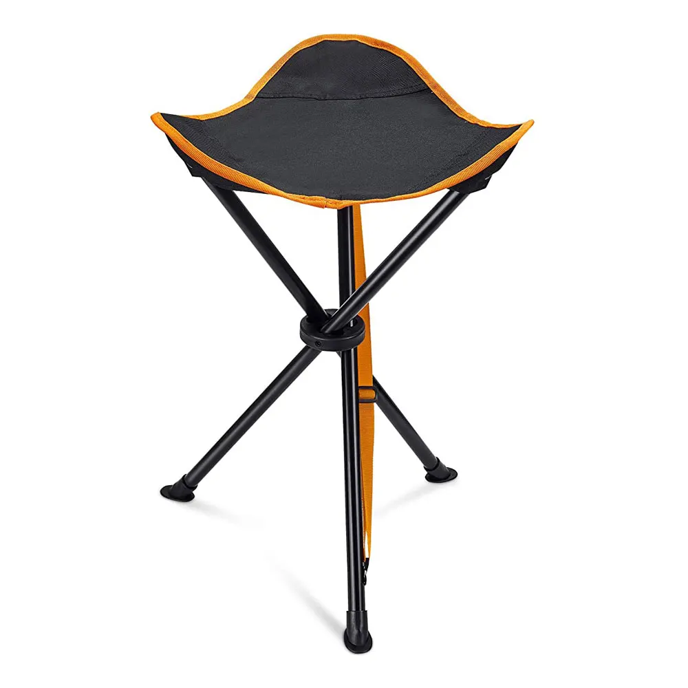 Adults Folding Camping Tripod Stools, Portable 3 Legs Tall Slacker Chair Tripod Seat for Outdoor Hiking Fishing Picnic Travel