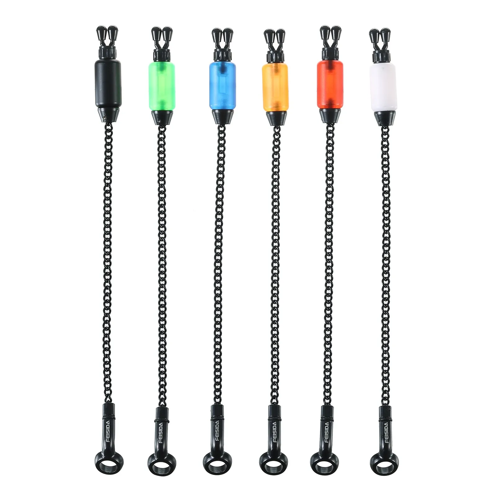 Dinky Bobbins Carp Fishing Bite Indicator Hanger Set with Six Colors for Precise Indication