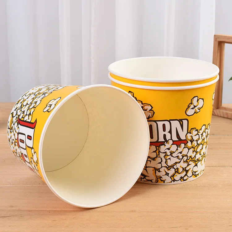 Wholesale disposable custom takeout restaurant food packaging popcorn french fries takeaway fried chicken paper bucket