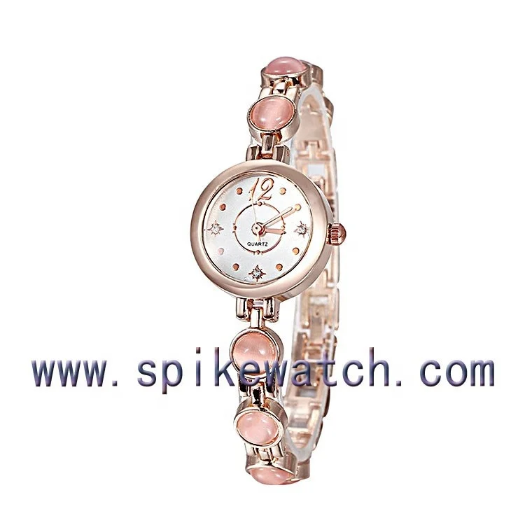 New Fashion Women Dress Fancy Jewelry Bracelet Opal Watch