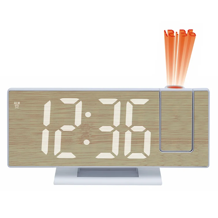 Adjustable projector weekday alarm  backlight   digital  snooze clock bedroom table clock digital alarm projector clock5618LP