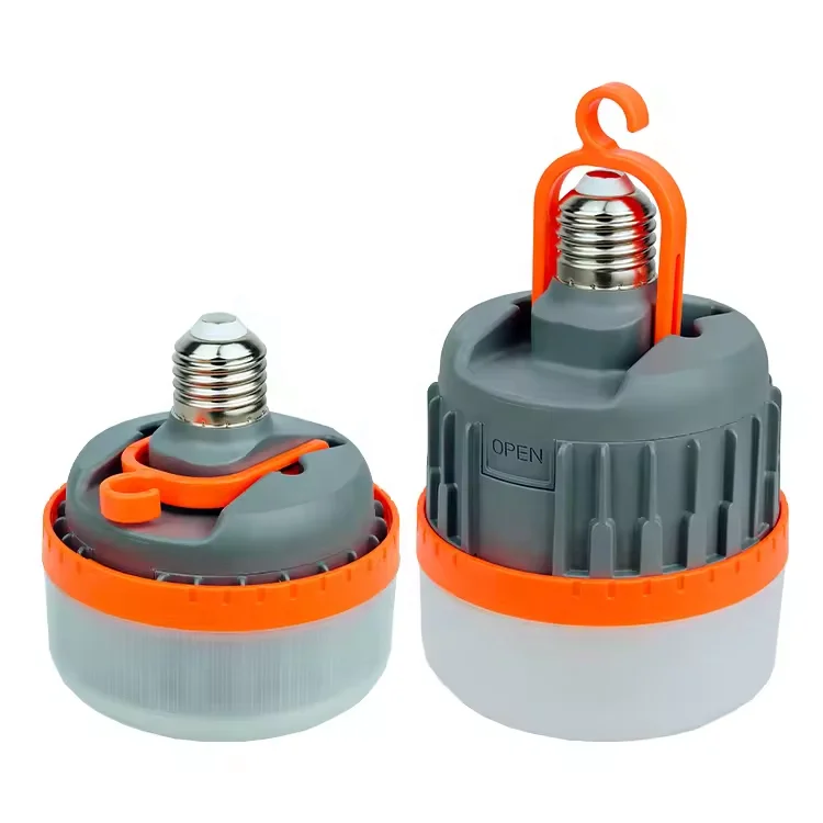 New Type Foldable Lantern Bulb E27 USB Portable Tent Lamp Outdoor Night LED Bulb Lamps Rechargeable Emergency Camping Light