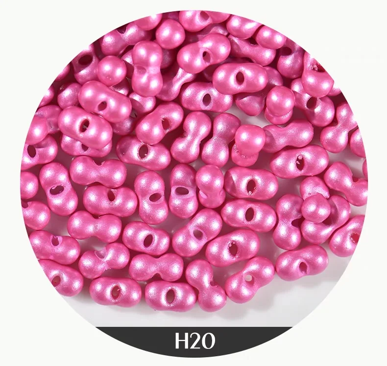Wholesale high quality 3*6mm pearly lustre glass seed beads peanut beads for jewelry making