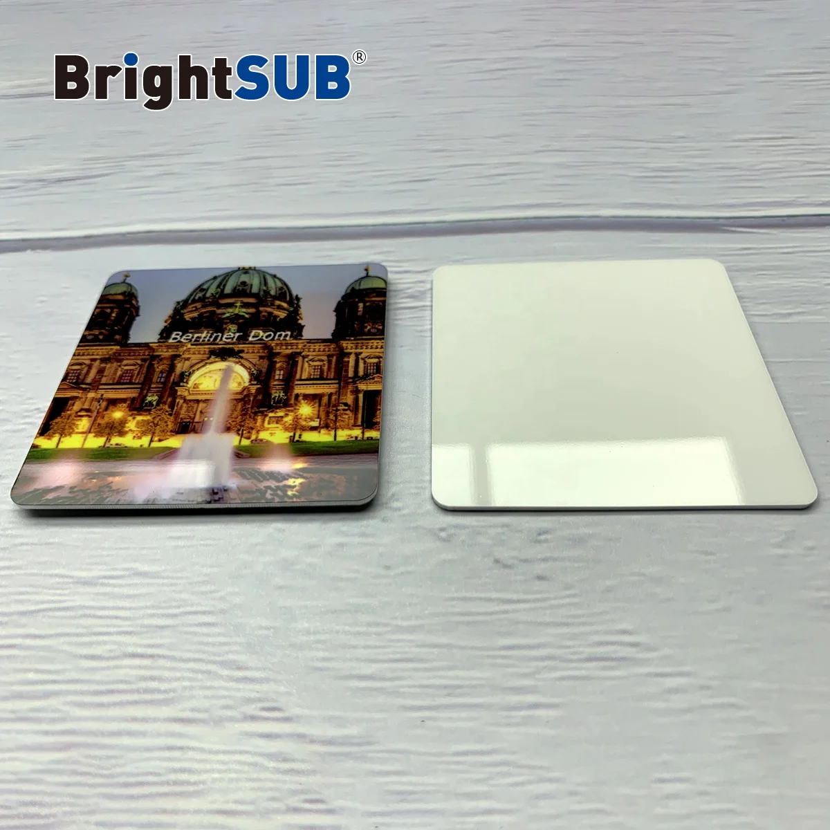 Блеск-белый сублимационный алюминий BrightSUB 1,0 мм с магнитной металлической печатью магнитные заготовки для холодильника для фотопечати