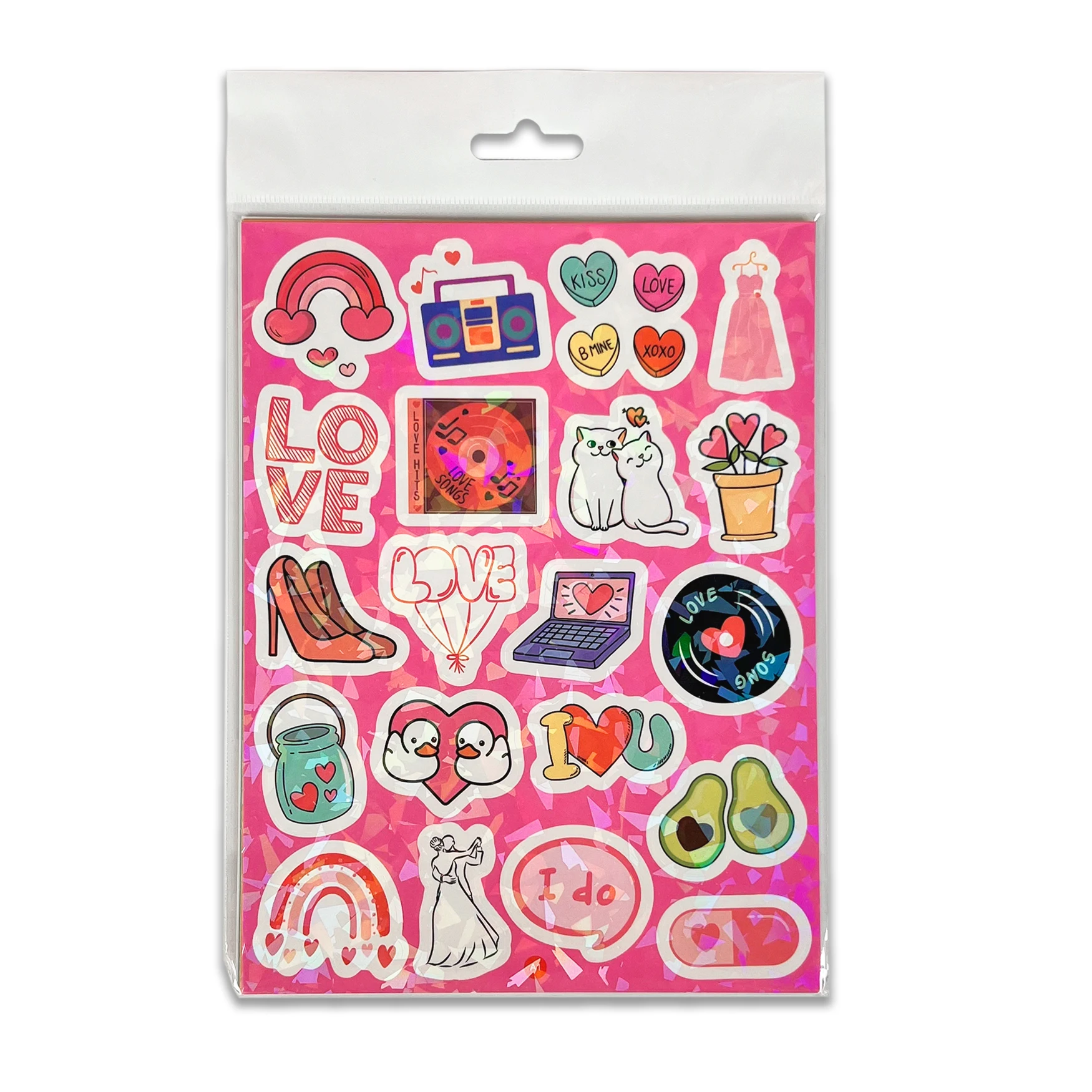 Custom Kiss Cut Sticker Sheet Full color  Personalized Self Adhesive Vinyl For Kids cartoon waterproof Cute Stickers for Girls