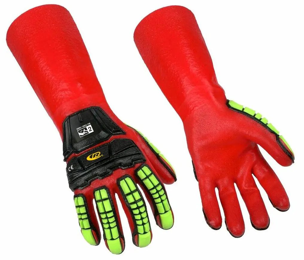 Ansell R-074 Long Sleeve Ringers Anti-impact Glove Anti-Cut Safety Gloves