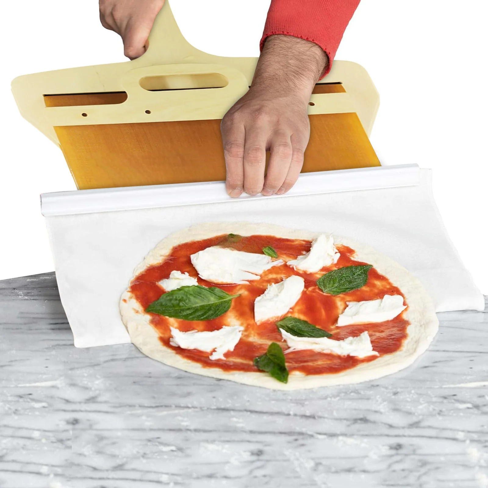 The Pizza Spatula Paddle Peel Slider That Transfers Pizza Perfectly Spatula sliding pizza shovel  peel with Handle