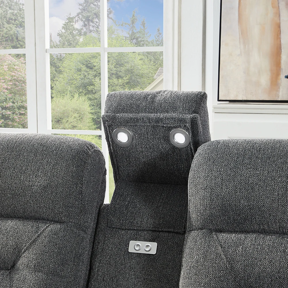 MANWAH CHEERS Fabric Sectional Sofa Set Furniture Living Room Sectional Recliner Sofas Recliner Corner Sofa