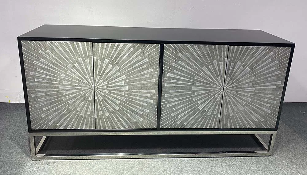 Dining Room Storage Sideboard Wood Kitchen Cabinets Modern Glossy Stainless Steel Sideboards Buffet Cabinets