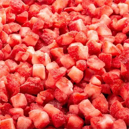 Frozen Strawberry Dices Wholesale Quick Frozen Fresh Diced Strawberries IQF EXPORT