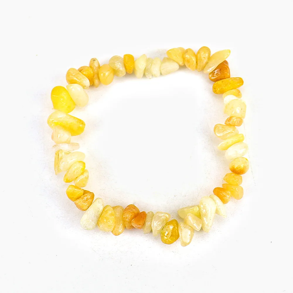 Energy jewelry Factory Price Natural Crystal Gemstone Stretch Bracelet Beautiful Tourmaline chips bracelet Stone Beads Bracelet