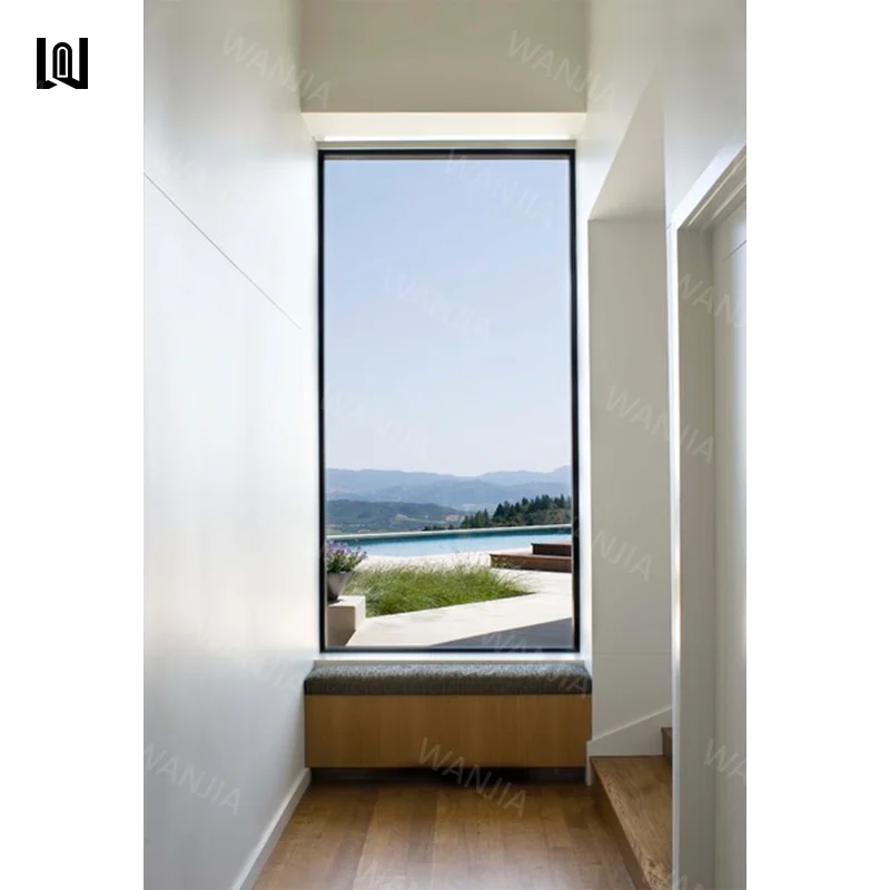 Wholesale Energy Efficiency Housing Residential Aluminum Windows Waterproofing Double Glazing Fixed Windows Picture Windows