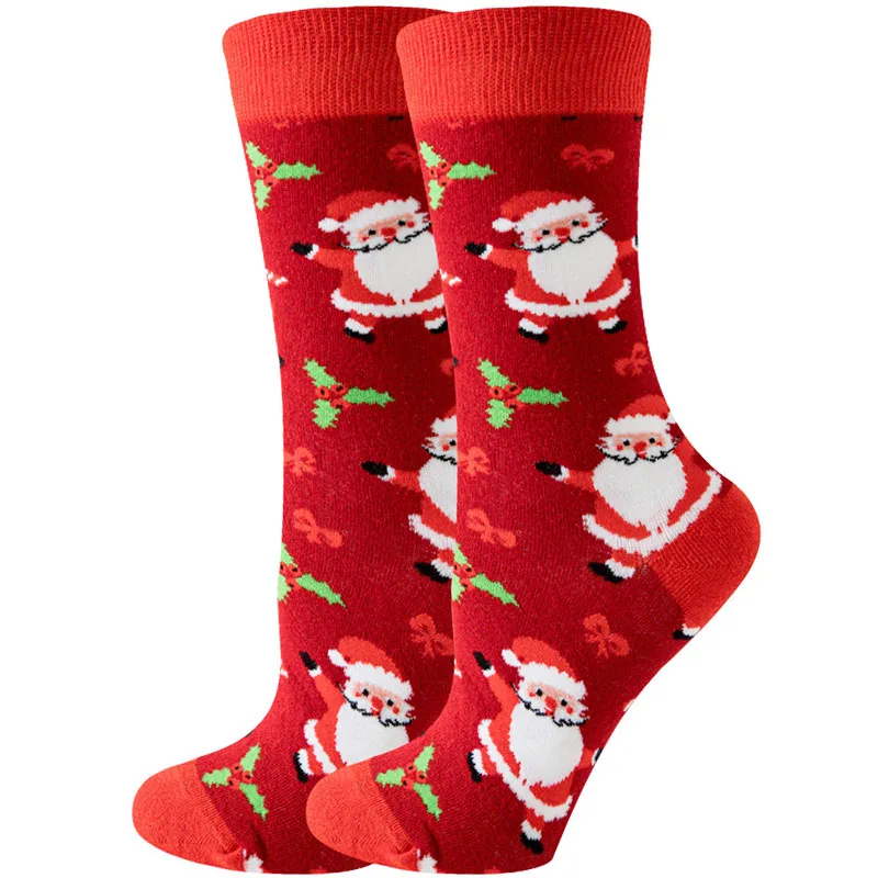 Женские рождественские носки Jingwen OEM calcetines de navidad las mujeres