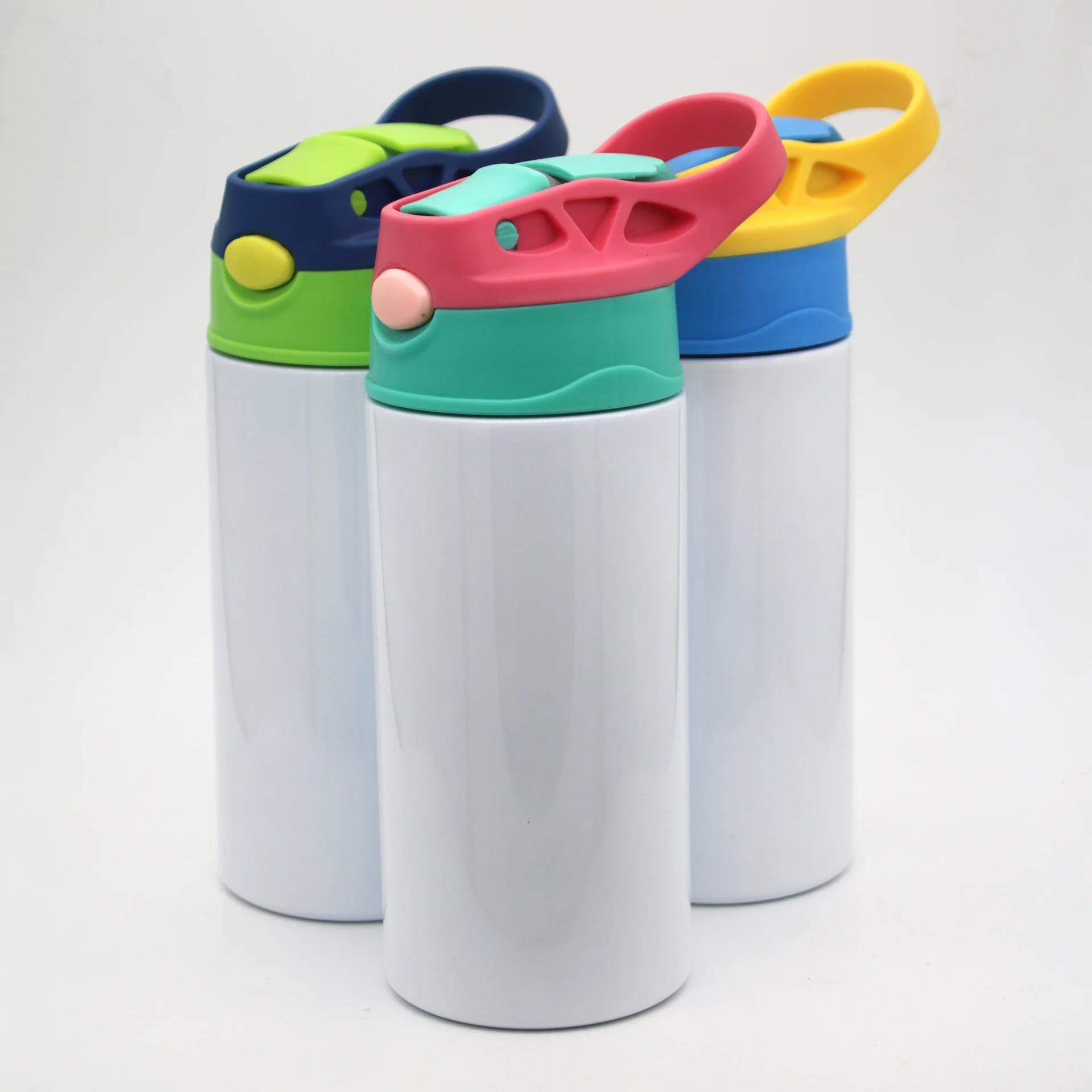 USA in stock 12 oz kids tumbler Sublimation Kids Straight Tumblers kids Thermos tumbler cup with straws