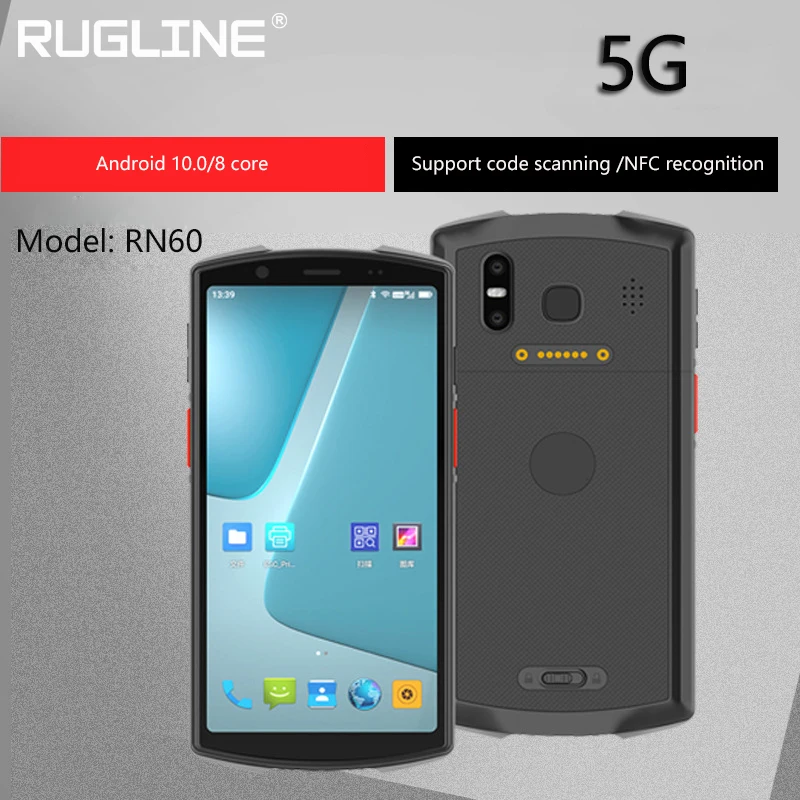 Портативный PDA Android 10 0 прочный POS-терминал 1D 2D сканер штрих-кодов WiFi 5G BT GPS NFC