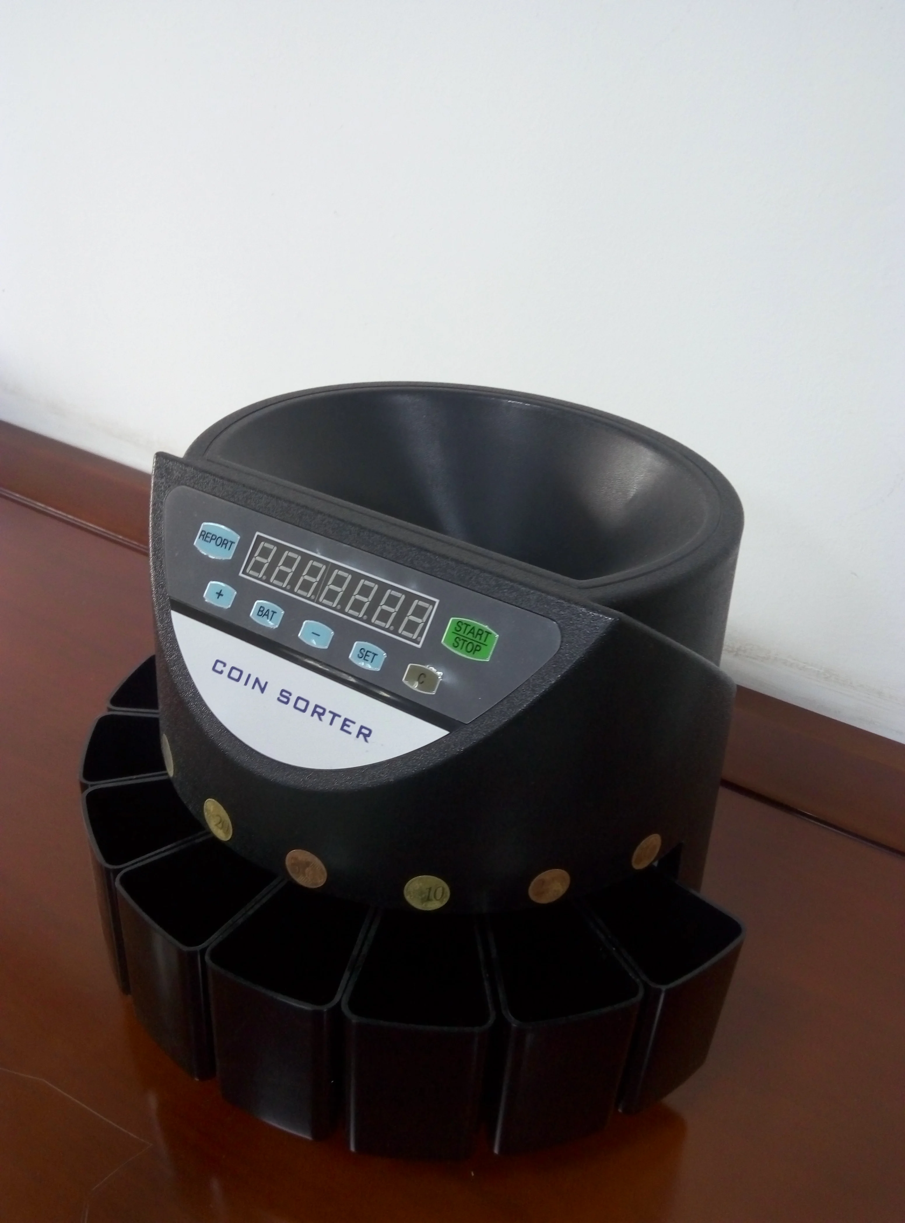 EC60 usd euro  France desktop coin counting machine quantity Coin Sorter