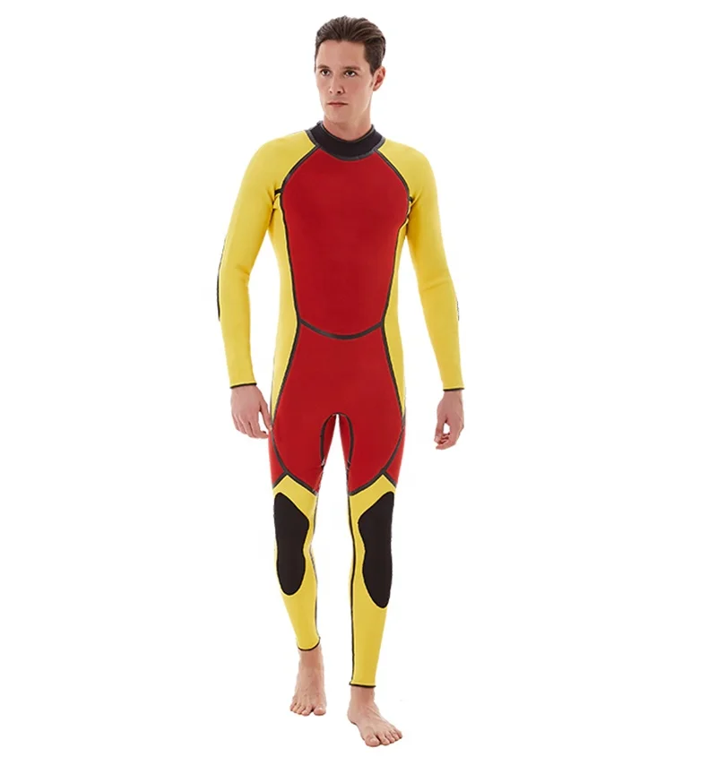 DIVESTAR One Piece  Rescue Suit Fluorescent Yellow Color or Green Sucba Diving Neoprene Wetsuits
