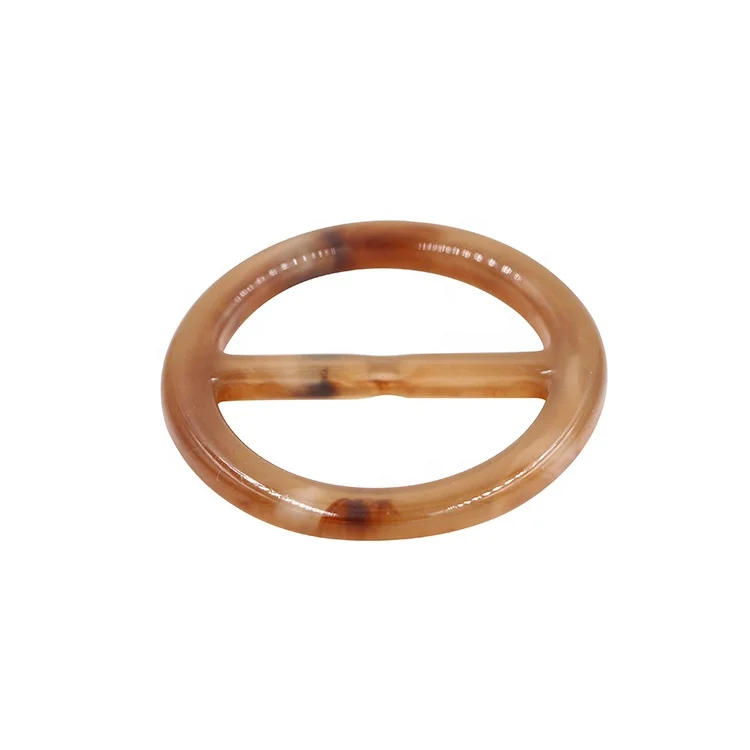 New Products High Quality Swimsuit Buckles Bikini Resin Plastic Waist Belt Buckle for Garment Customized Logo Plating Round