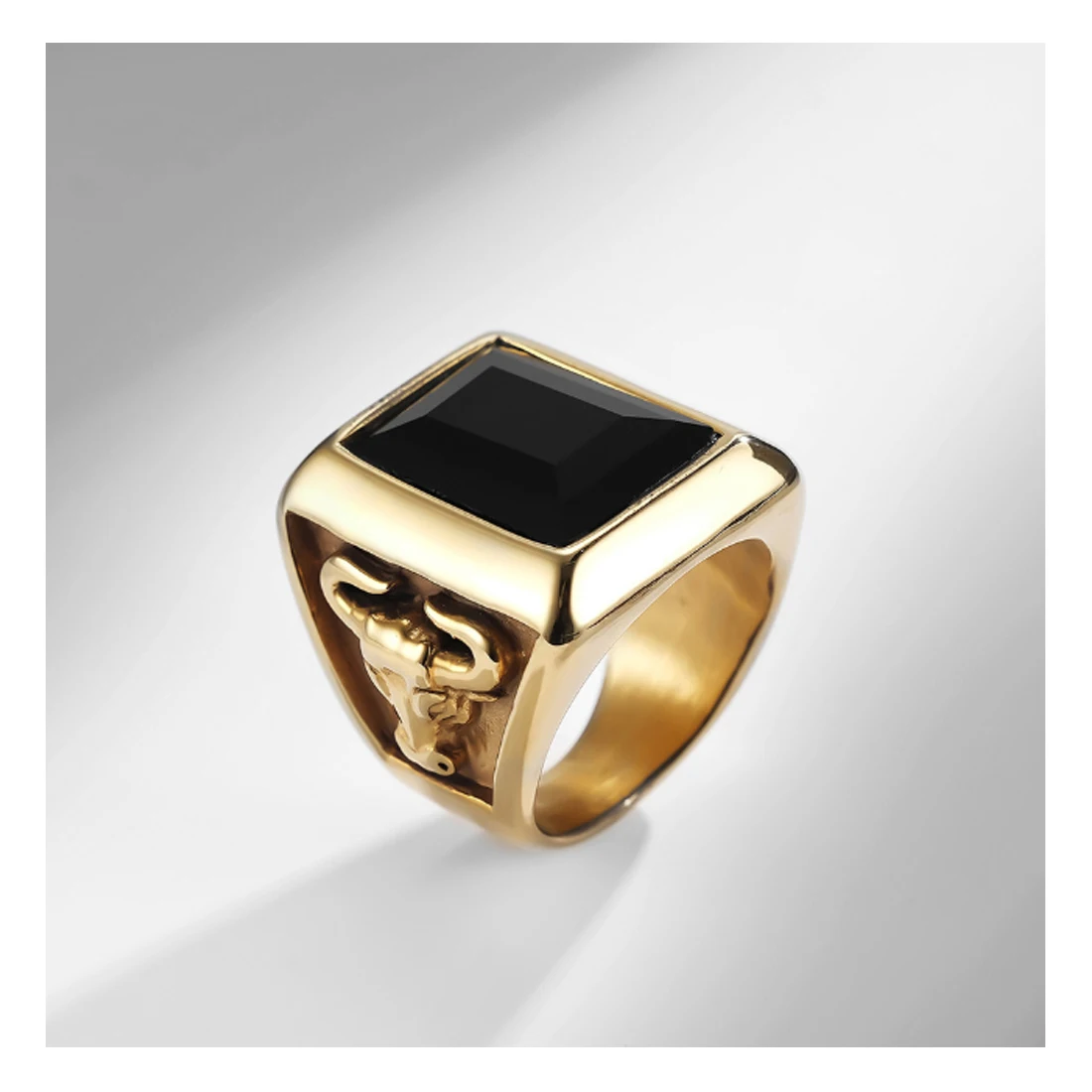 Vintage Style AG Masonic freemason plumb secret society stainless steel men ring In Stock