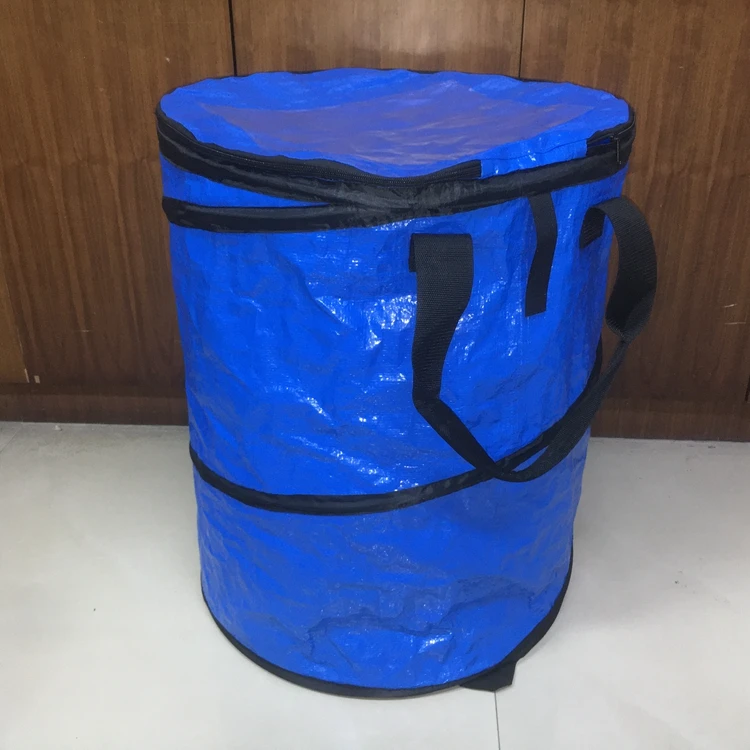 2022 New Waste Large Clear Storage Bins Foldable Caninate Kitchen Trash Can Outdoor Trash Can For Car