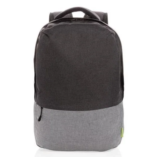 Fashion High Quality ECO RPET TWO-TONE PROMOTIONAL BACKPACK SCHOOL LAPTOP BAG