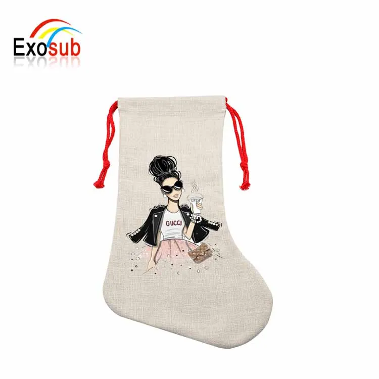 Экзосаб, высокое качество, сублимационный пустой чулок на Рождество