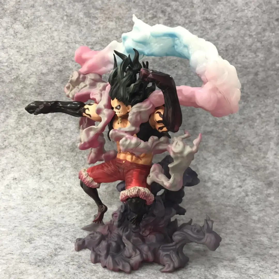 26.5cm One Piece Luffy Snake Man PVC Action Figure One Piece Anime Monkey D Luffy Gear 4 Snake Man Collection Figure Toy