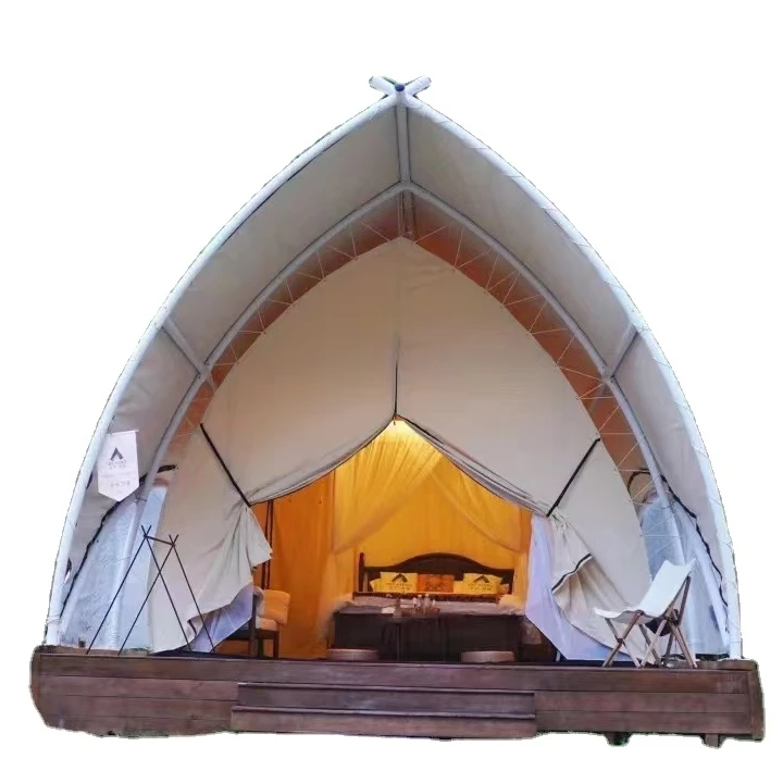 Rustic-luxury tented accommodation New Design  Sailing Tent Waterproof Pvc Glamping Best quality camping tents
