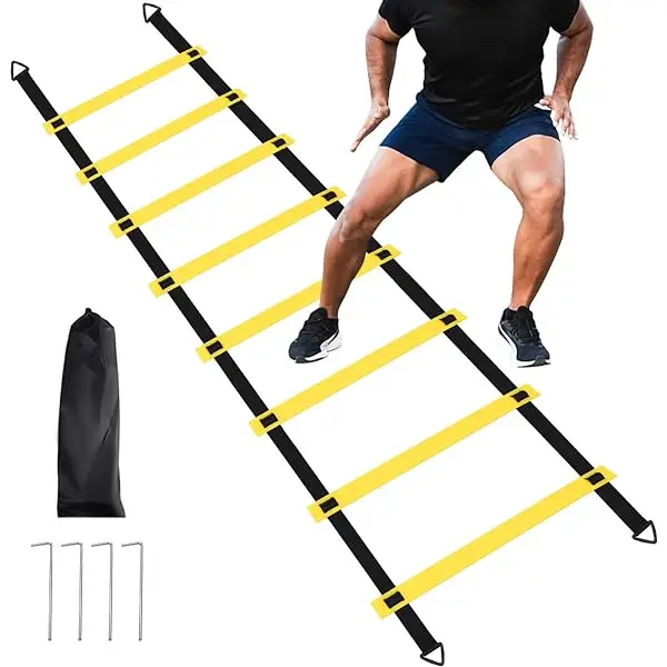 Durable Agility Ladder Speed Soccer Football training ladder Yellow