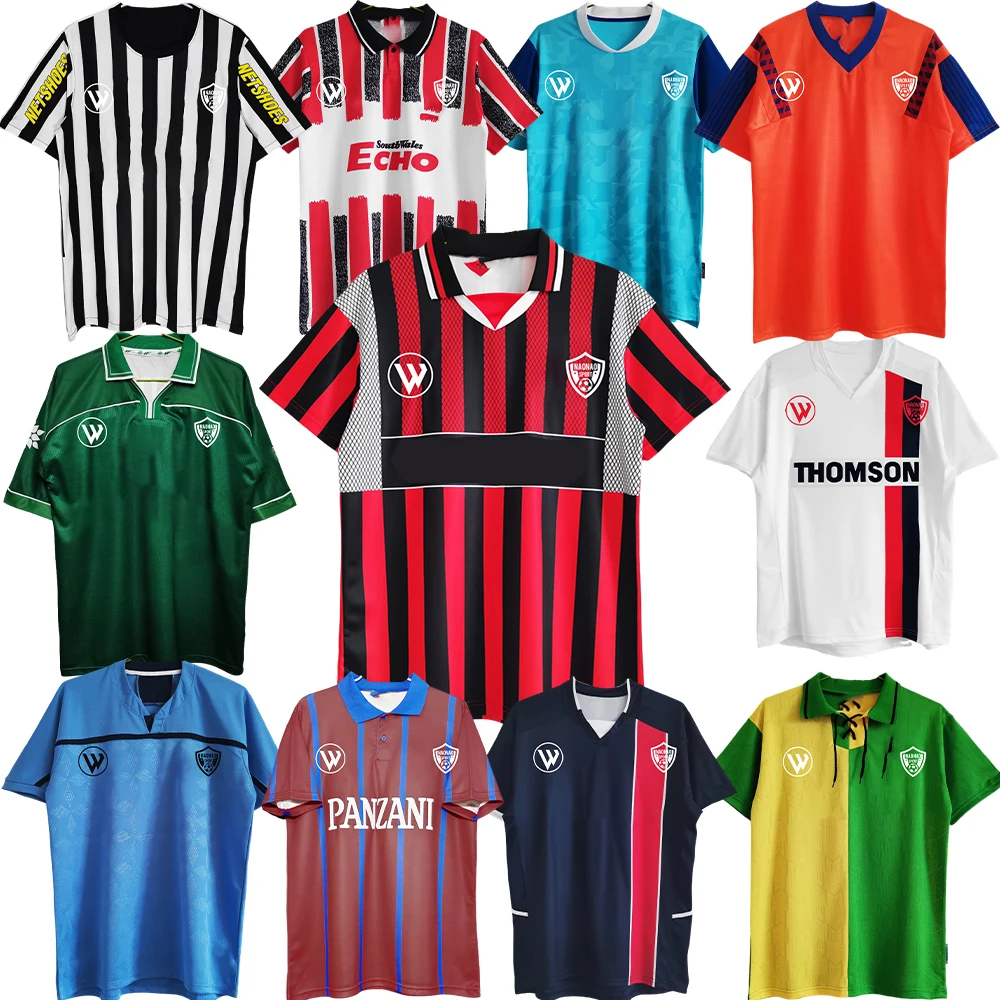 Thailand quality retro soccer jerseys retro football shirt vintage classic stripes soccer jersey retro football Jersey