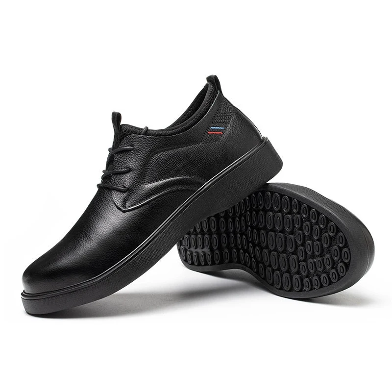 Wholesale price mens safety shoes lightweight steel toe leather anti slip safety shoes