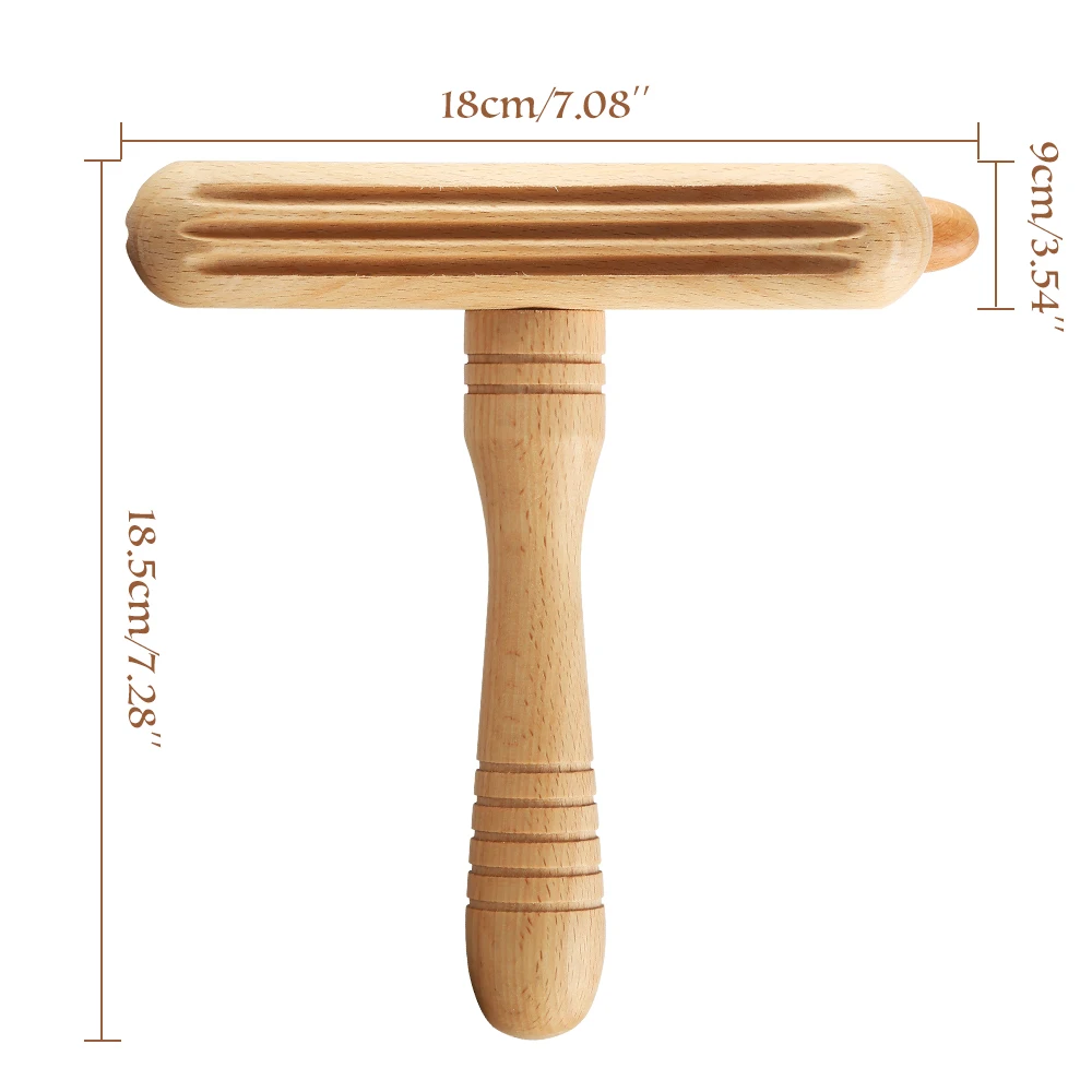 Lymphatic Drainage Tool Wooden Roller Maderotherapy Wood Wooden Therapy Massage Tools Set