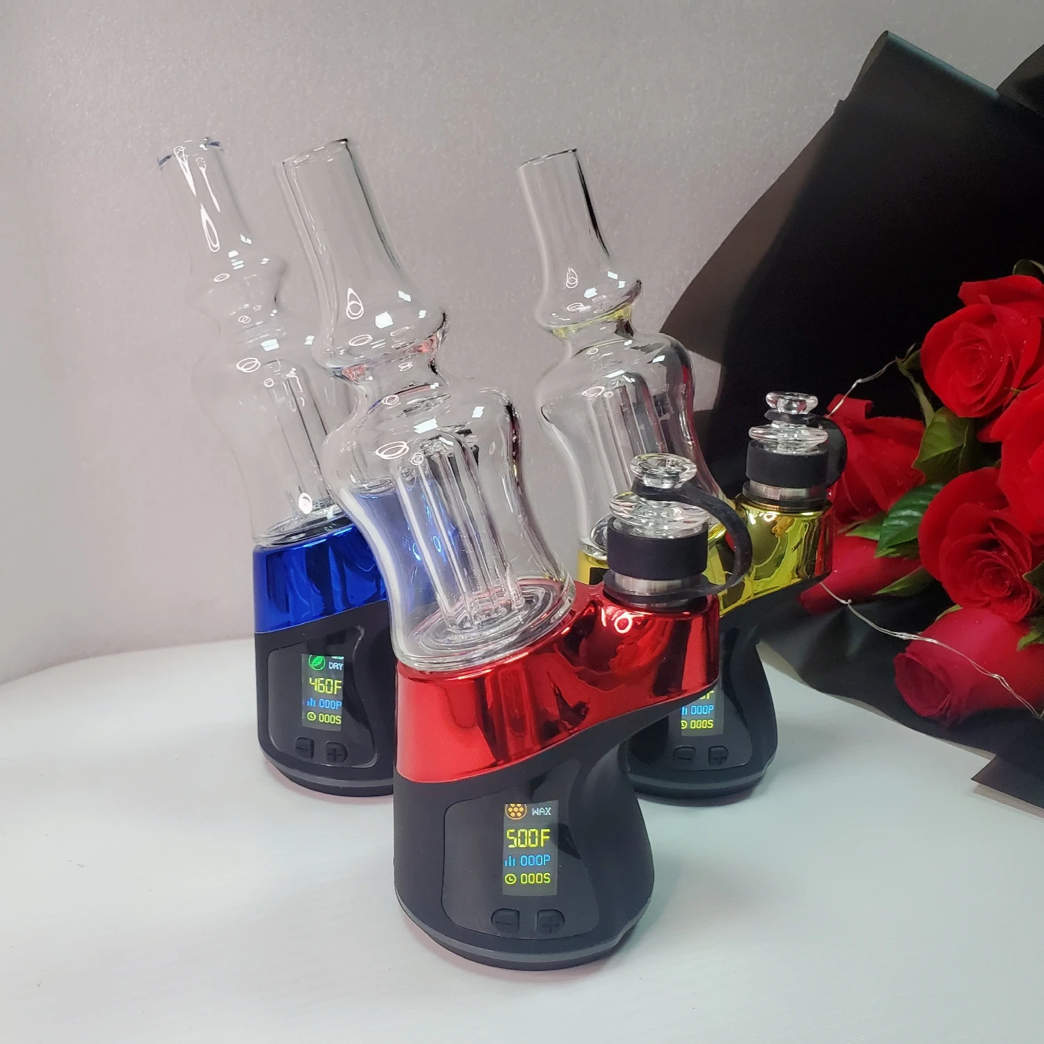 Курительная трубка для кальяна, устройство для сухих трав с регулировкой температуры и жк-экраном, масляный атомайзер THC