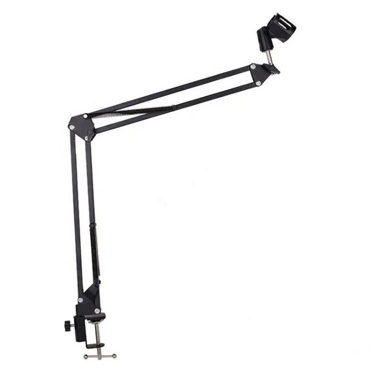 Factory wholesale desktop universal NB35 microphone bracket folding telescopic metal cantilever microphone live bracket