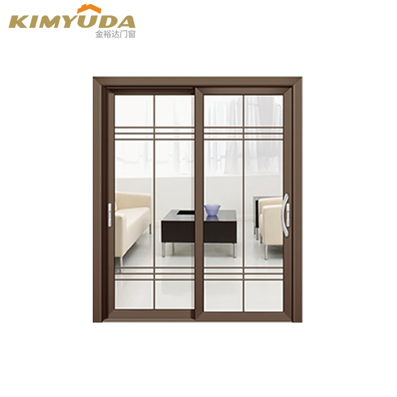 Outdoor Black Japanese Sliding Door Glass Aluminum Prices Double Glazed Sliding Door