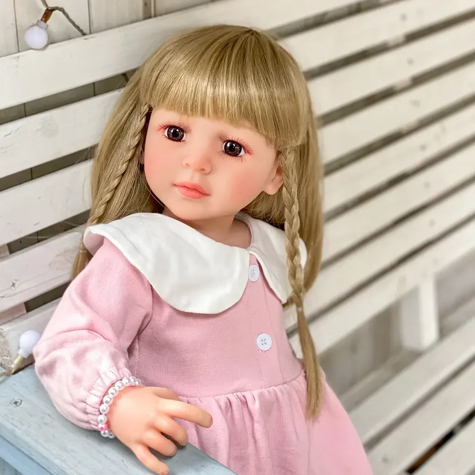 Кукла с большими глазами 55 см